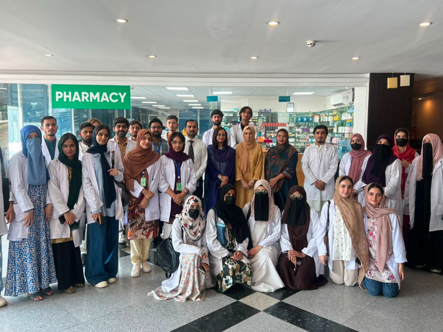 University of Rawalpindi Pharm. D Students Visit Quaid-e-Azam International Hospital