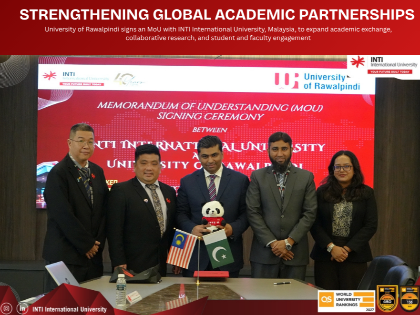 University of Rawalpindi Signs MoU with INTI International University, Malaysia